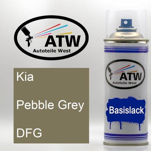 Kia, Pebble Grey, DFG: 400ml Sprühdose, von ATW Autoteile West.